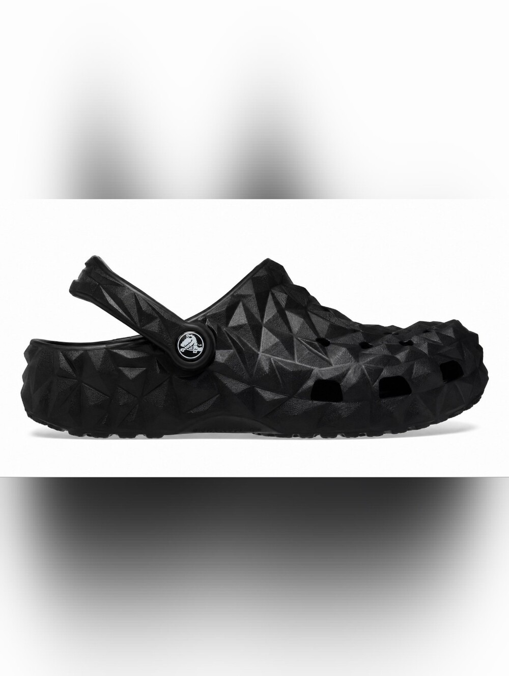 CROCS Kids Black Textured Clog Sandals